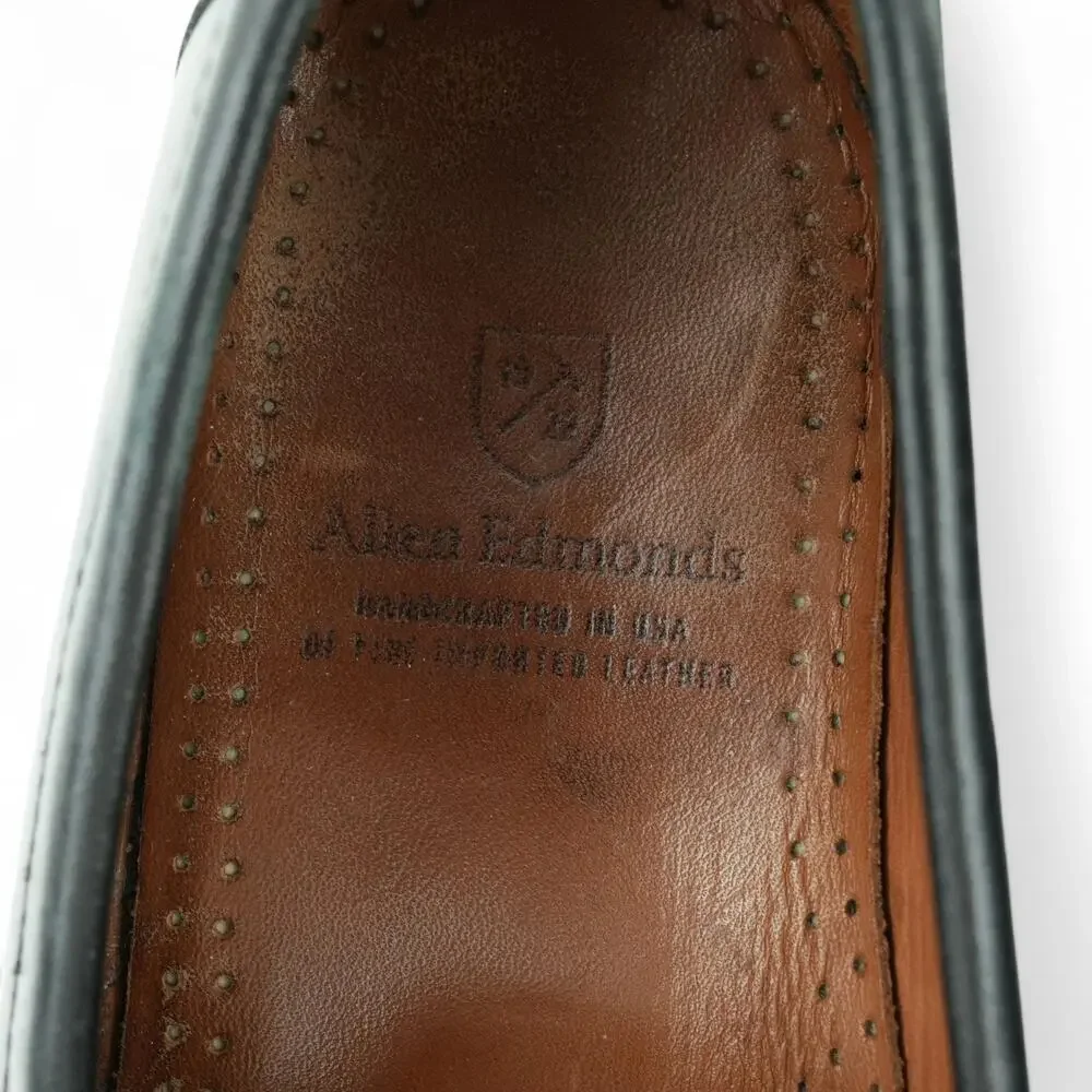 Allen Edmonds Arezzo Italian Dress‎ Loafer Mens 9.5D Black Leather Slip On